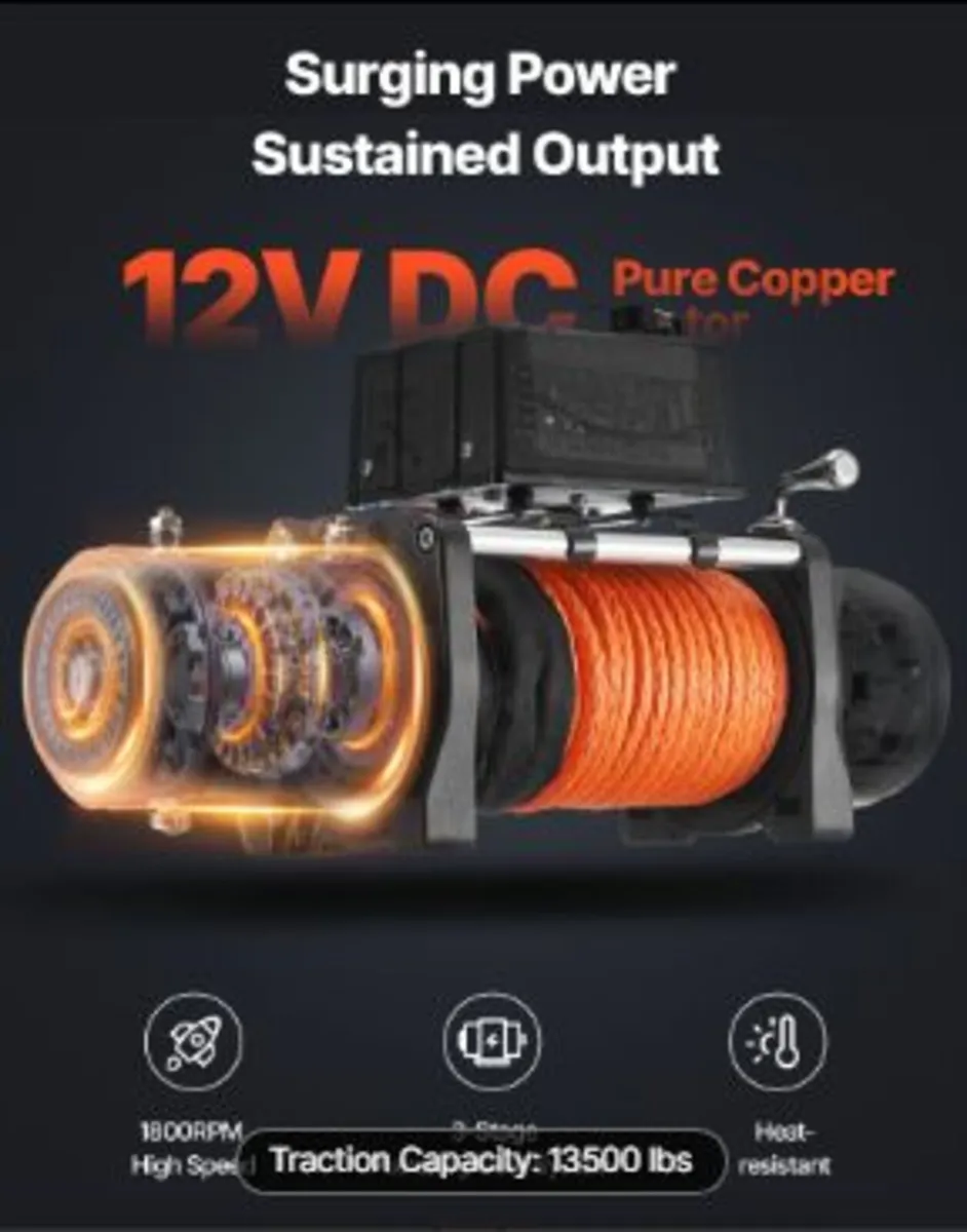 Electric Winch, 6100 kg Load Capacity - Image 4