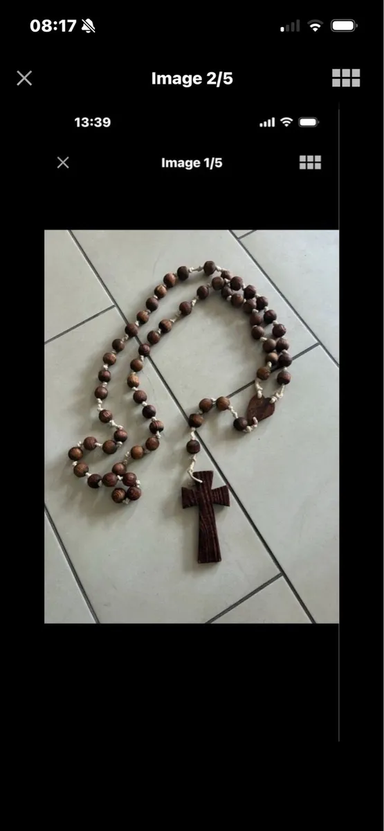 Giant Size Timber Rosary Beads - Image 2