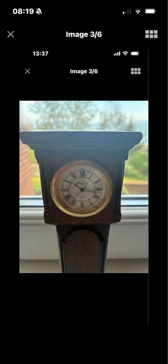Vintage Miniature Grandfather Clock - Image 1