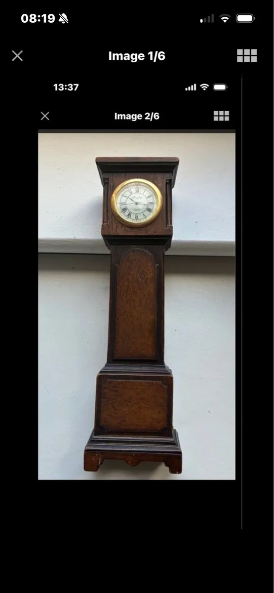 Vintage Miniature Grandfather Clock - Image 2