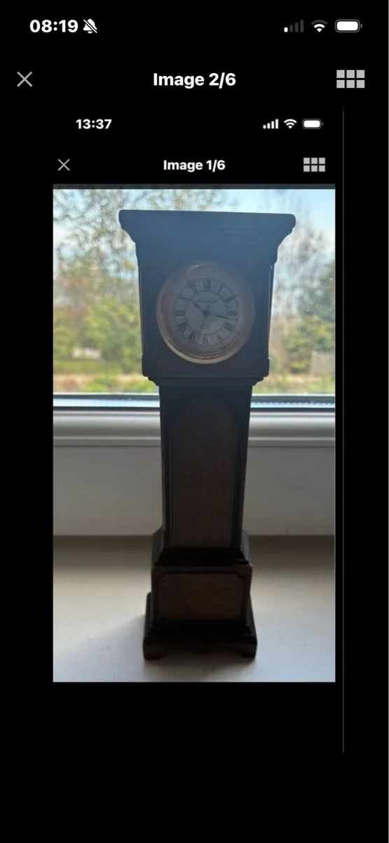 Vintage Miniature Grandfather Clock - Image 3