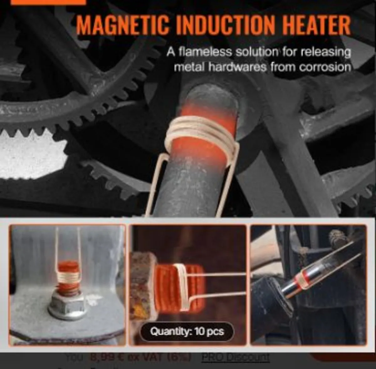 Magnetic Induction Heater Kit, 1000w - Image 2