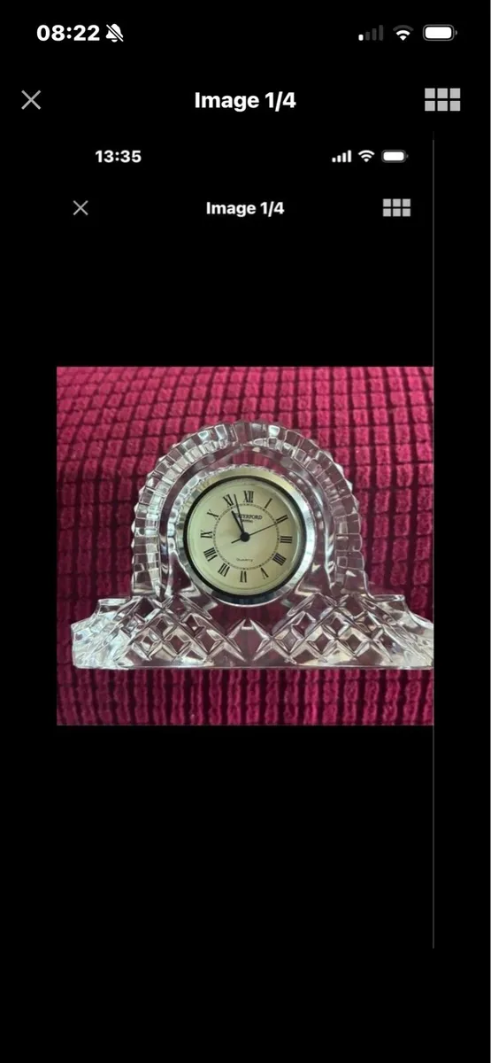 Vintage Waterford Crystal Desk Clock - Image 1
