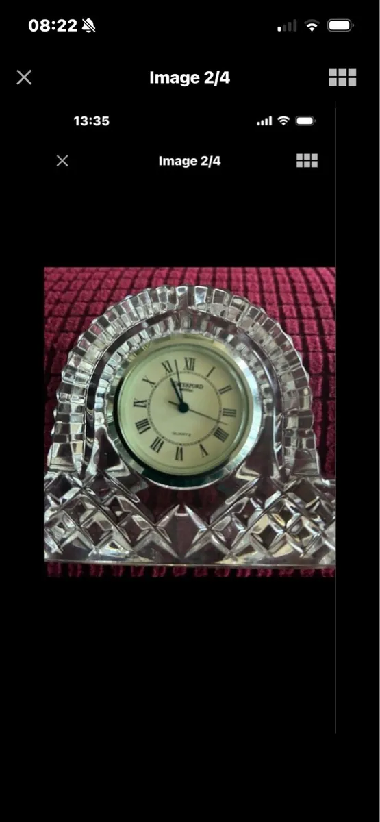 Vintage Waterford Crystal Desk Clock - Image 2