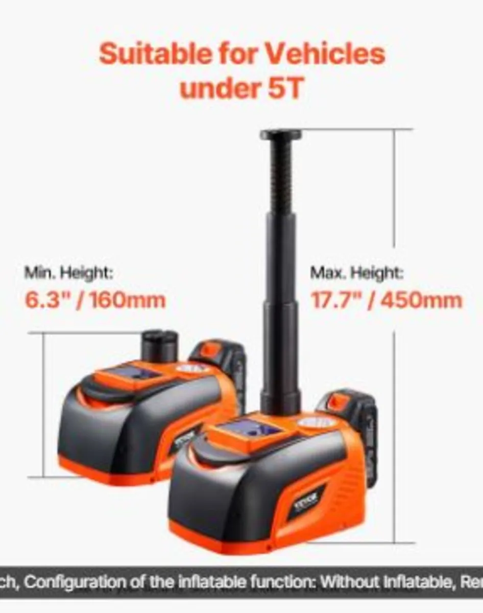 Electric Car Jack, 5 Tons /11000 lbs - Image 4