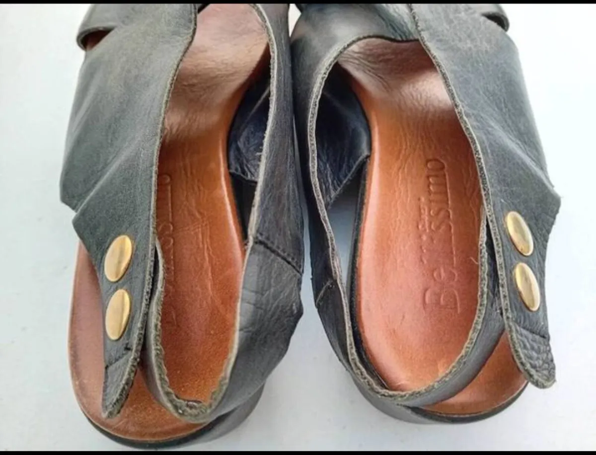 Ladies Leather Italian Sandals - Image 4
