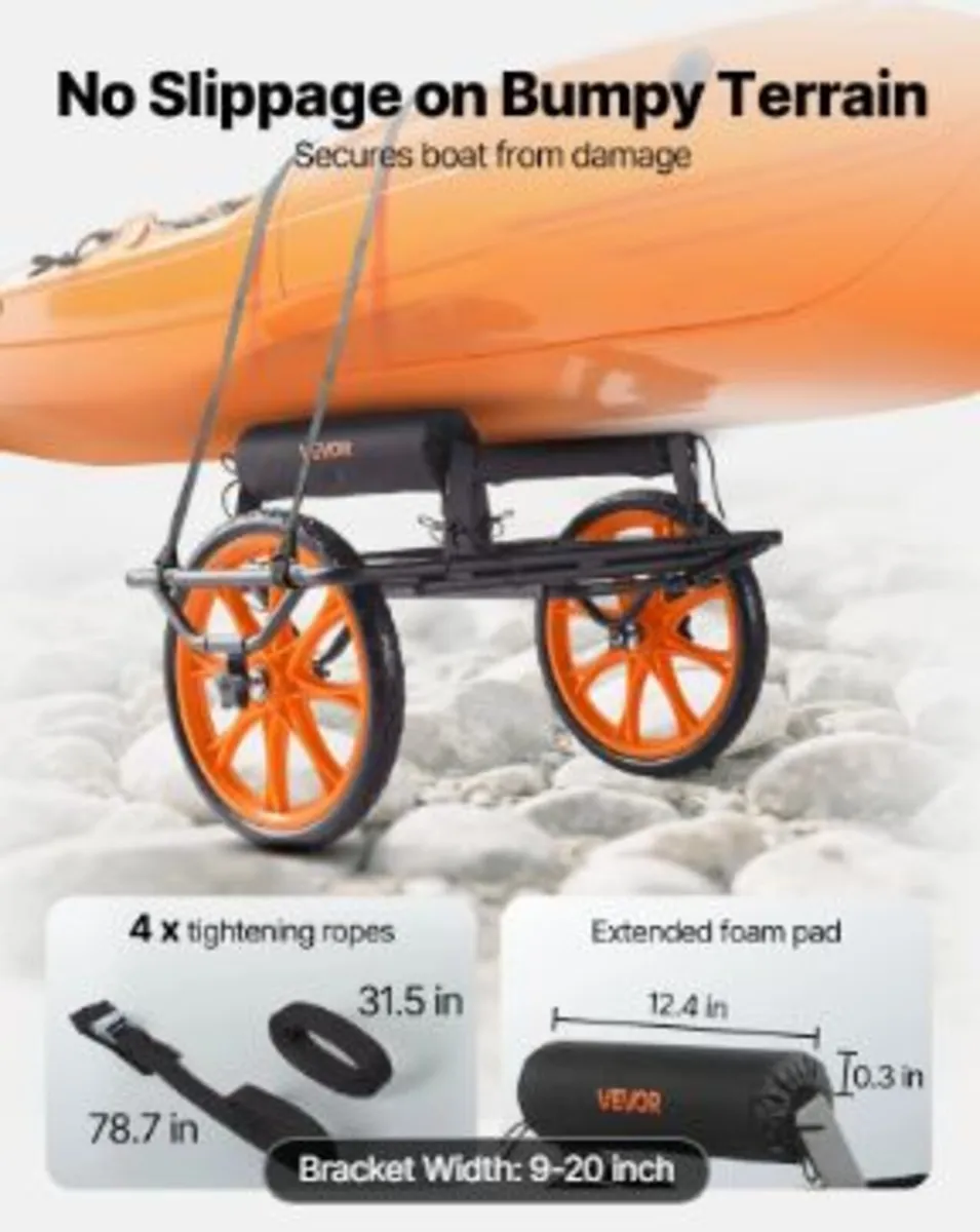 Kayak Cart, 149.7 kg Load Capacity - Image 4