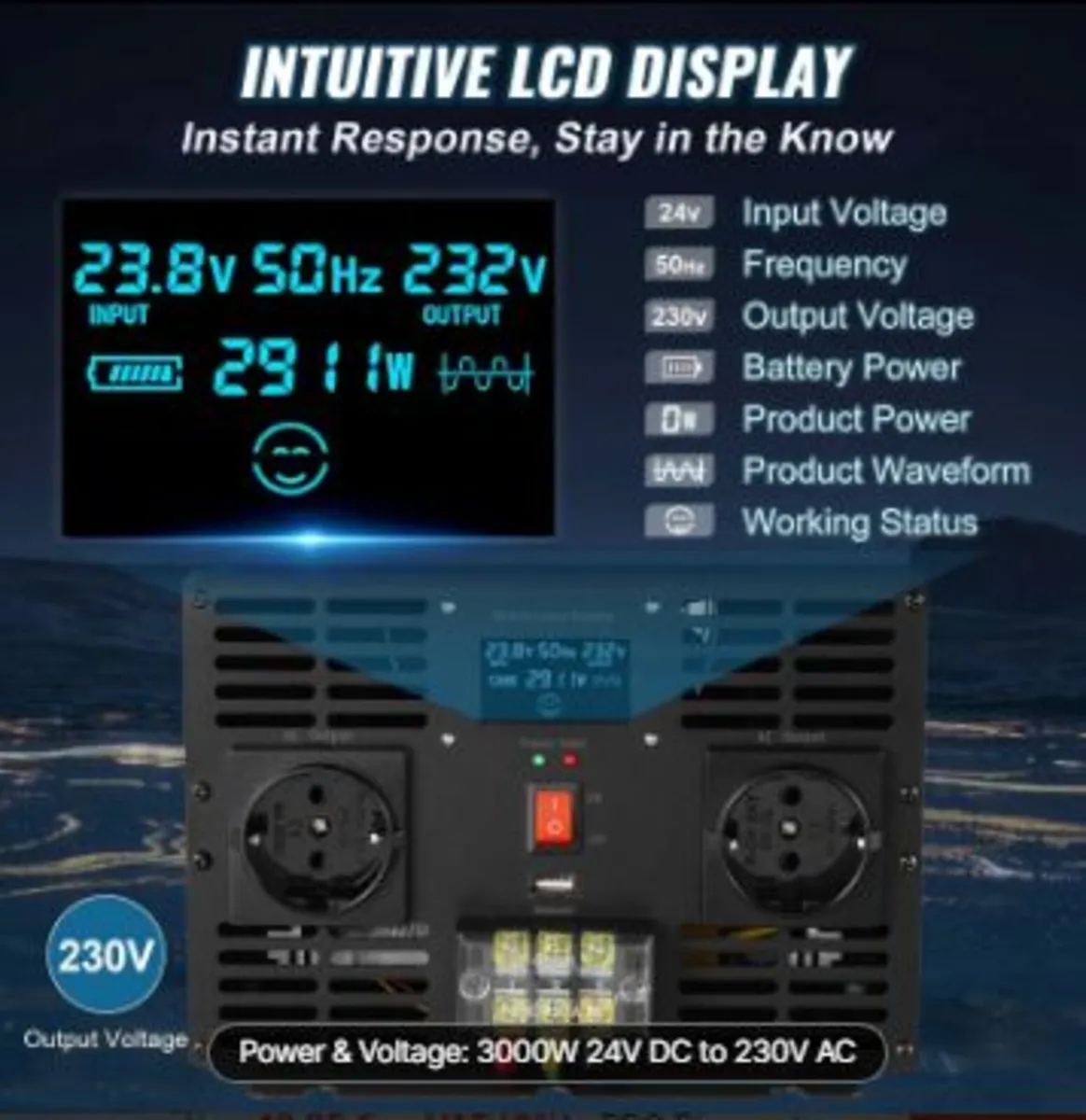 Pure Sine Wave Inverter, 3000 Watt - Image 4