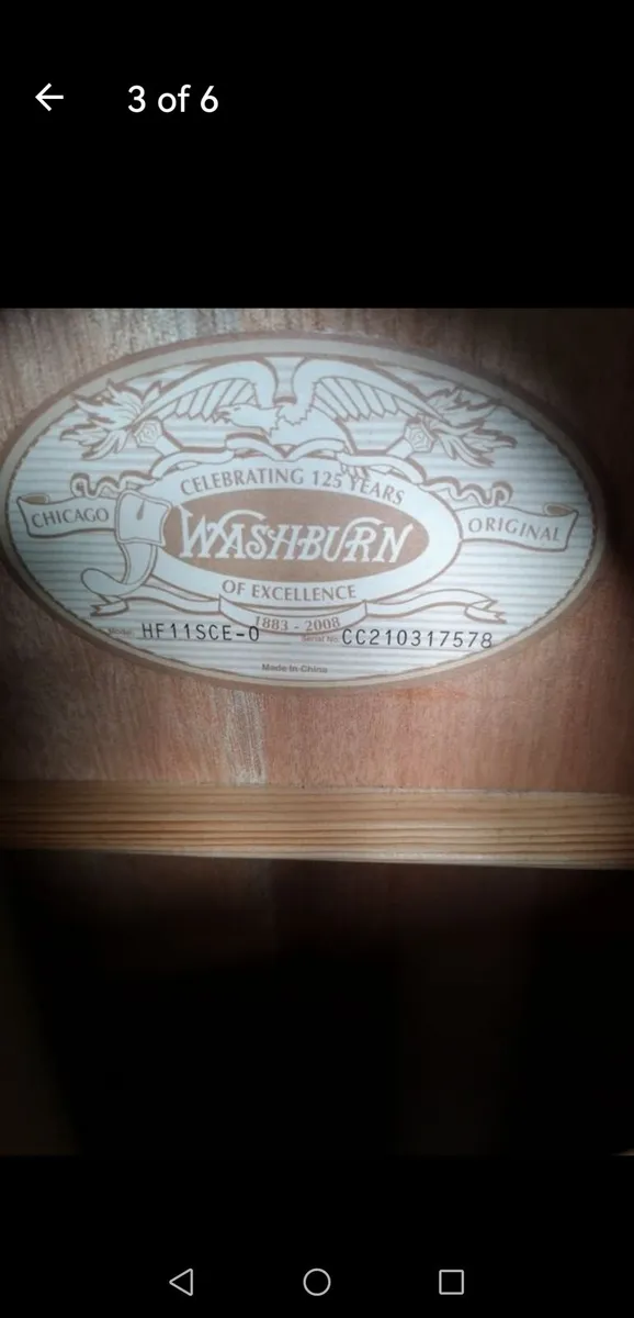 Washburn HF11SCE - Image 3