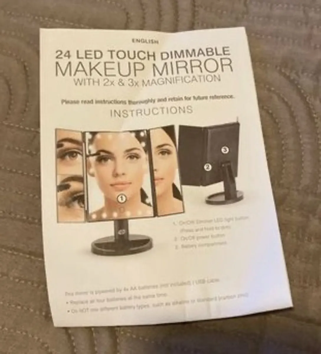 24 LED Make-Up Mirror - Image 4