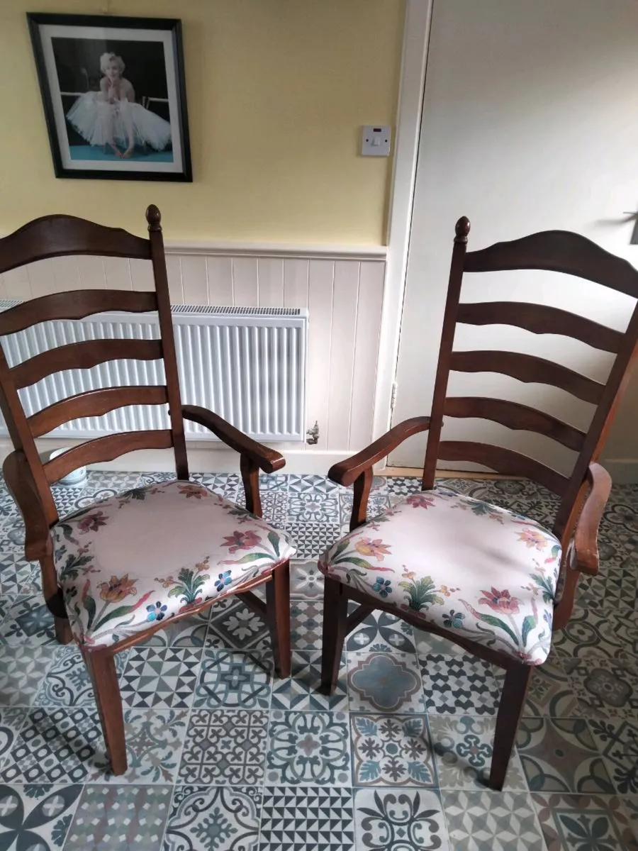 Two Carver Chairs - Image 1