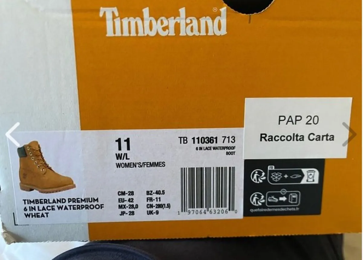 Timberland Wheat Boot Size 9UK BRAND NEW - Image 2