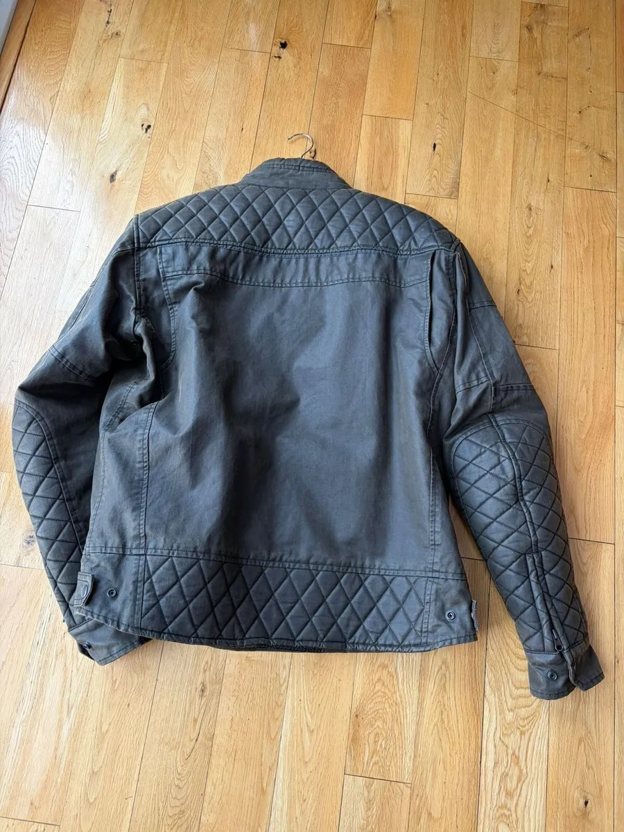 Oxford Hardy Wax Textile Jacket - Olive Size 2 XL - Image 1