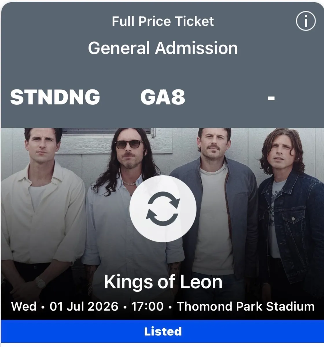 Tickets for Kings of Leon