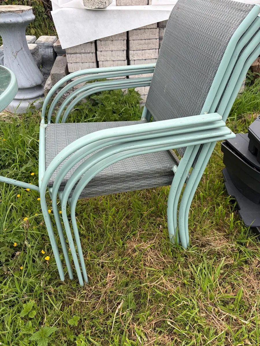 garden table + 4 chairs set - Image 3