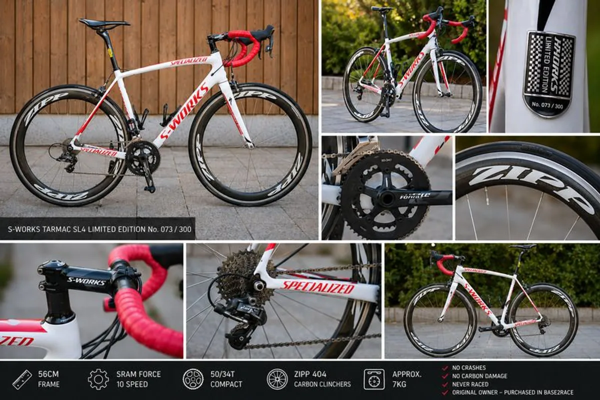 Specialized S-Works Tarmac SL4 Limited Edition / 56cm / Zipp 404 / SRAM Force 10spd - Image 1