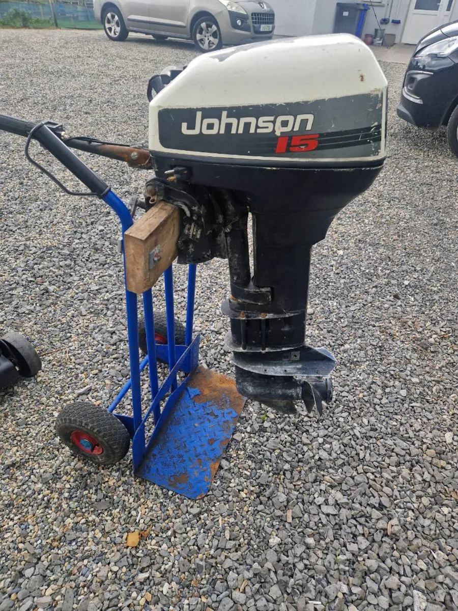 Johnson 15hp long shaft parts engine - Image 1