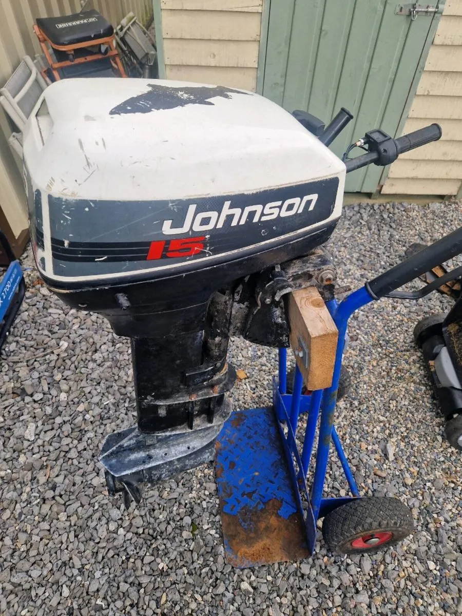 Johnson 15hp long shaft parts engine - Image 3