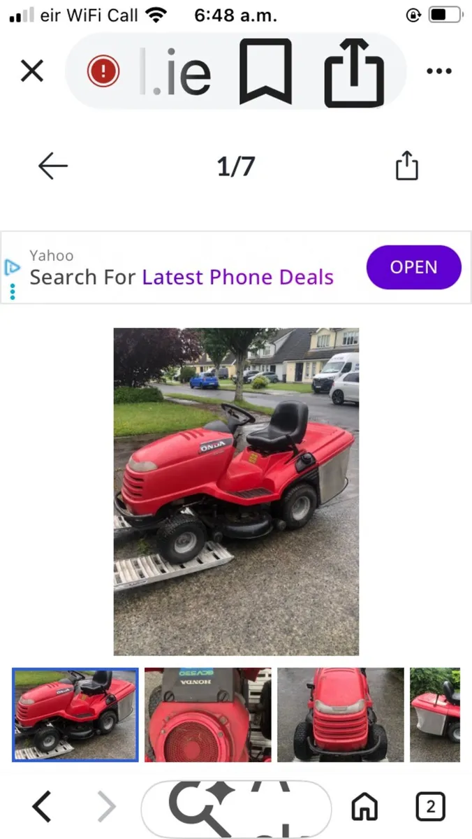 honda mower 1000 delivered - Image 1