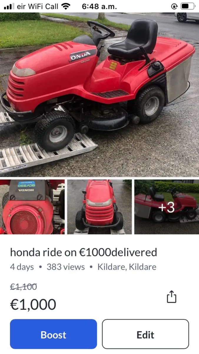 honda mower 1000 delivered - Image 3