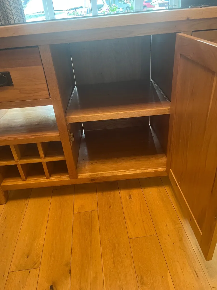 Furniture Solid Oak and granite kitchen island - Image 4