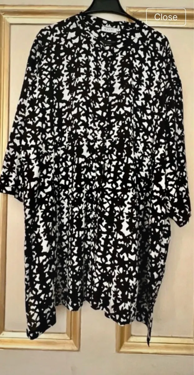 MASAI Black/White Jacket Side-Slits Size XL - Image 3
