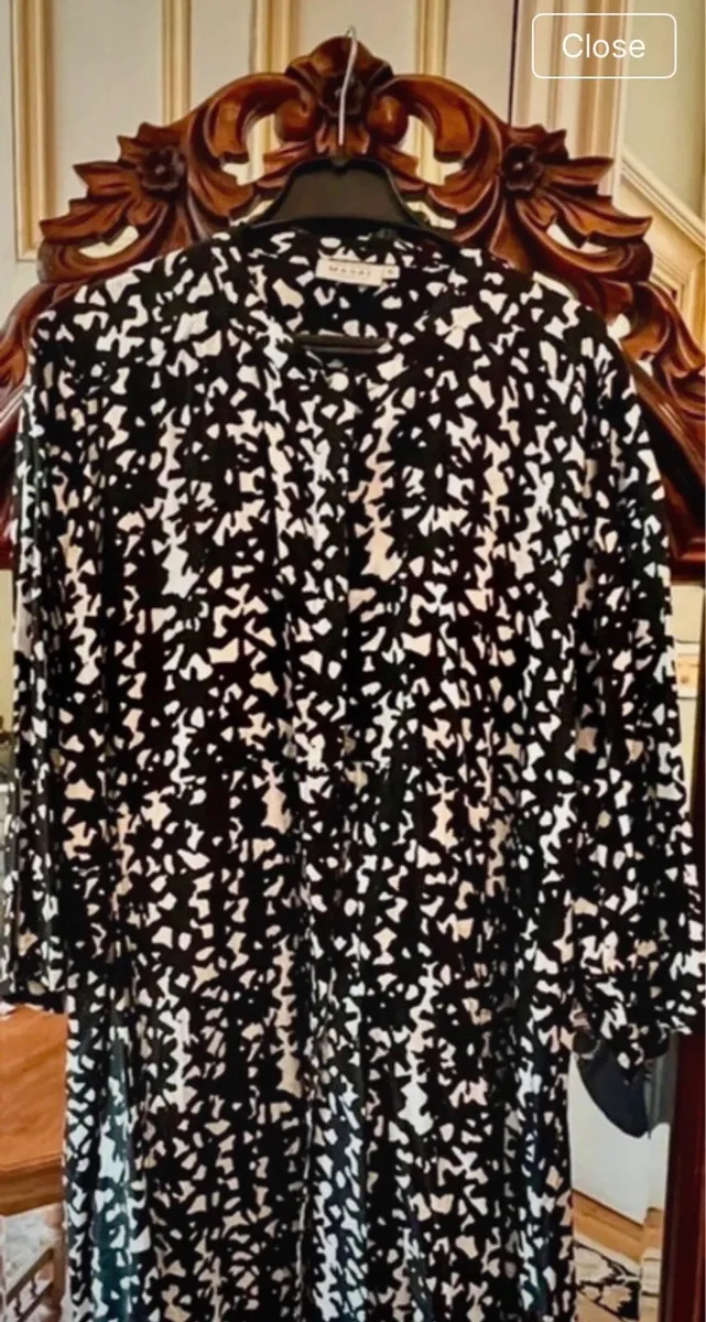 MASAI Black/White Jacket Side-Slits Size XL - Image 4