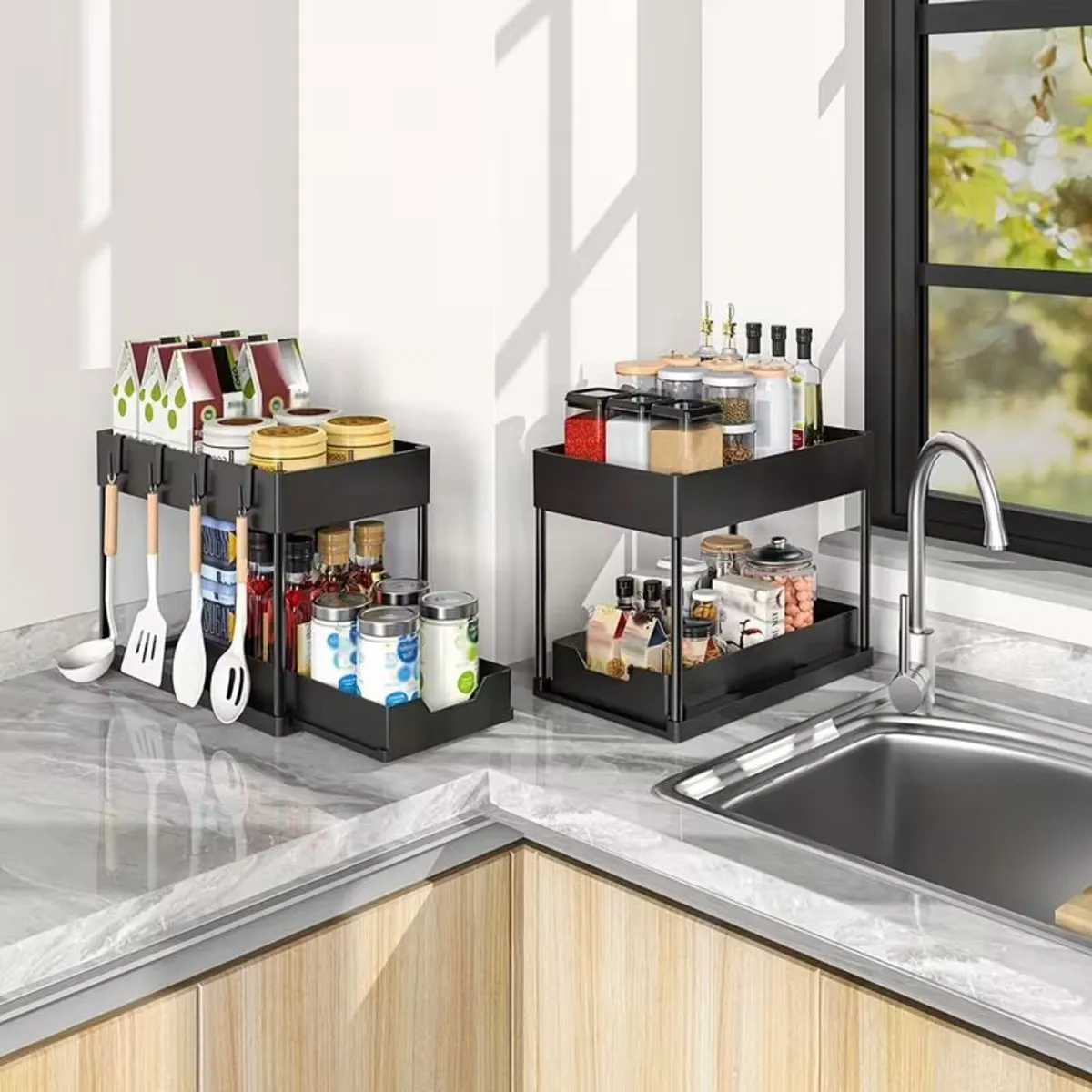 2 Pull-Out Cabinets - Image 1