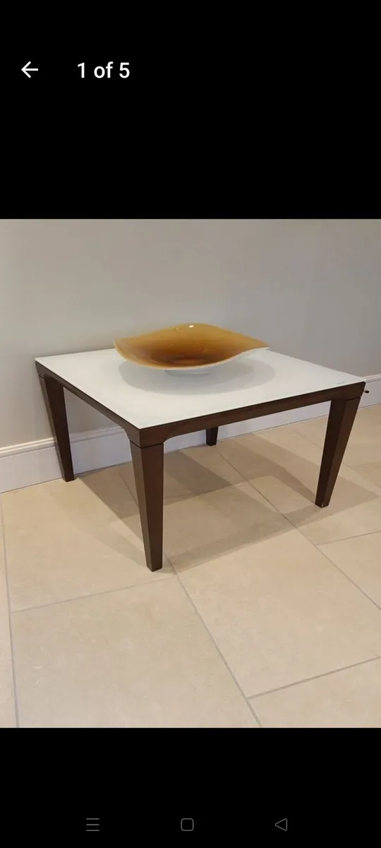 Side table by Calligaris 63cm sq x 55 h - Image 1