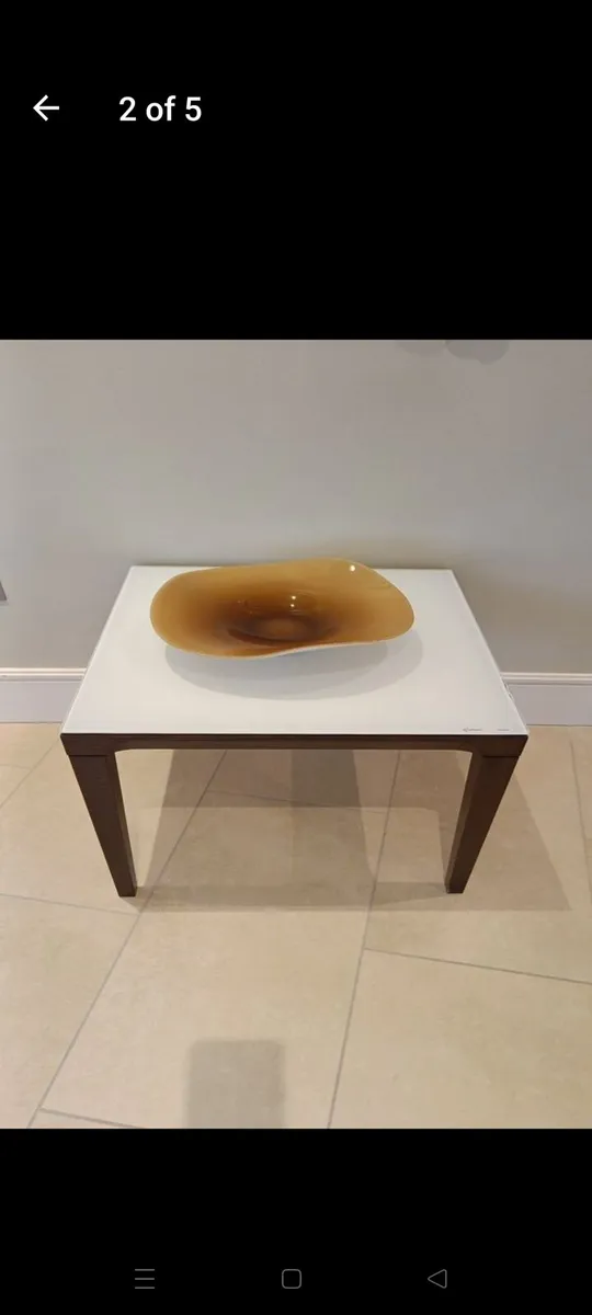 Side table by Calligaris 63cm sq x 55 h - Image 2