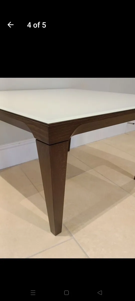 Side table by Calligaris 63cm sq x 55 h - Image 4
