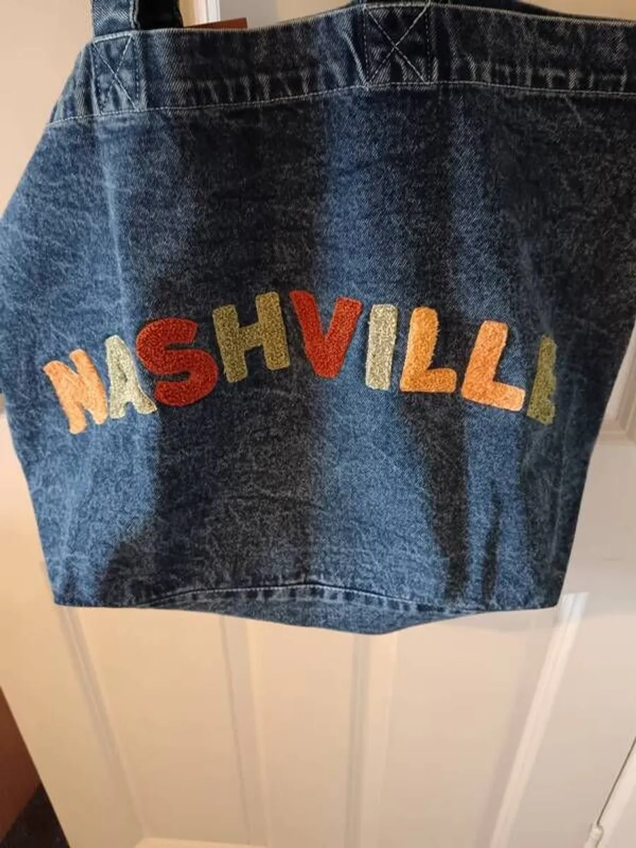 large denim bag - Image 1