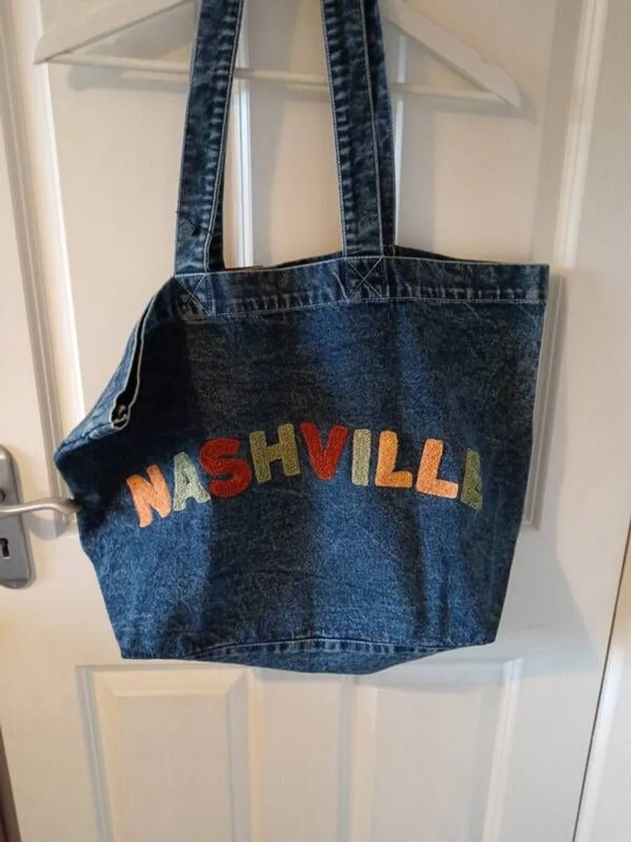 large denim bag - Image 2