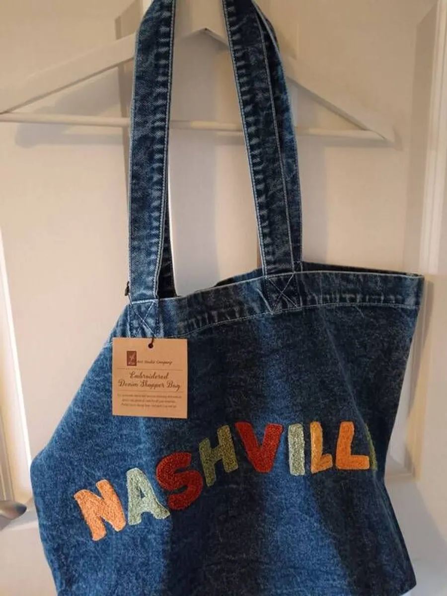 large denim bag - Image 3
