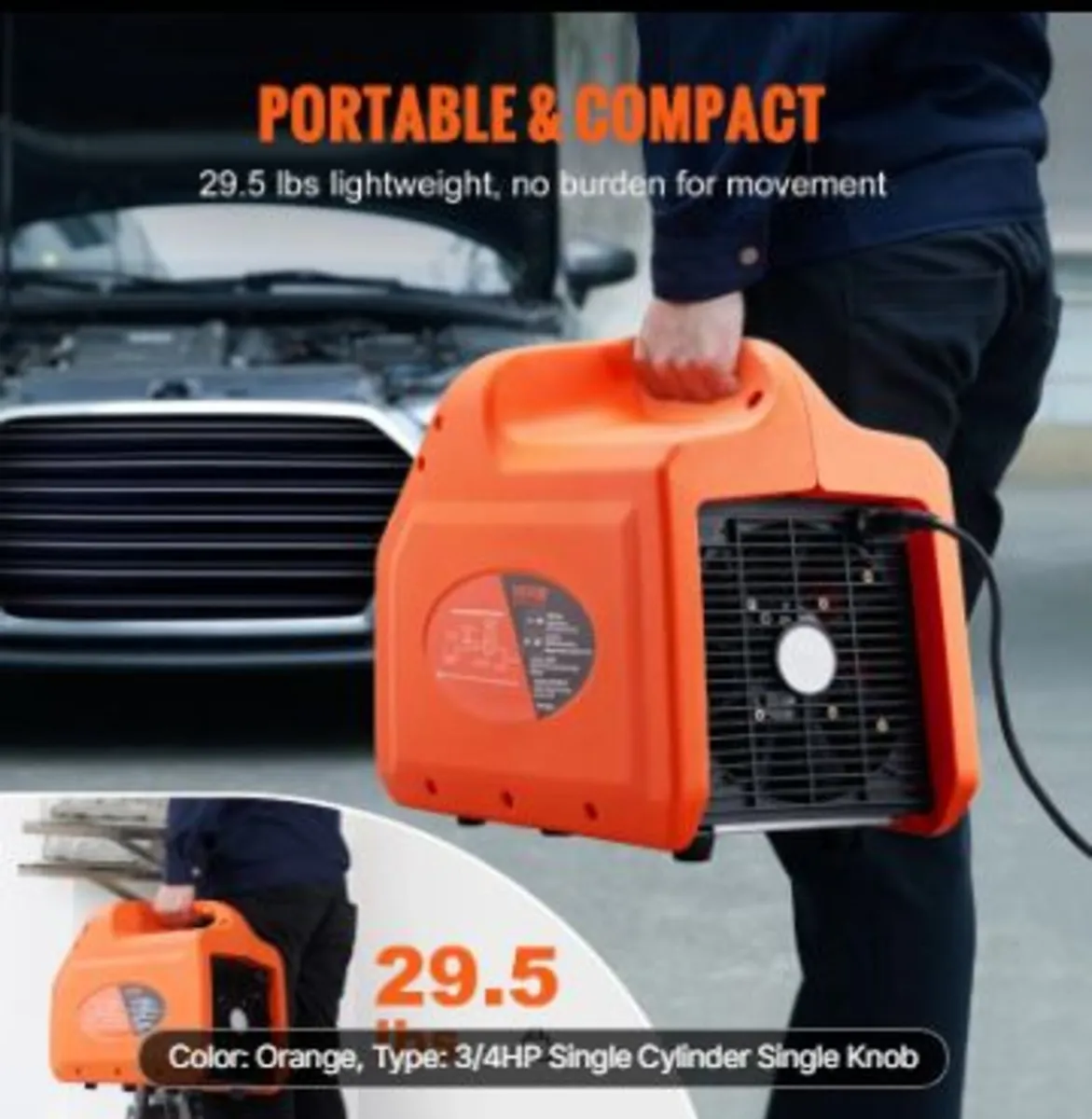 Portable 3/4 HP Refrigerant Recovery Machine - Image 4