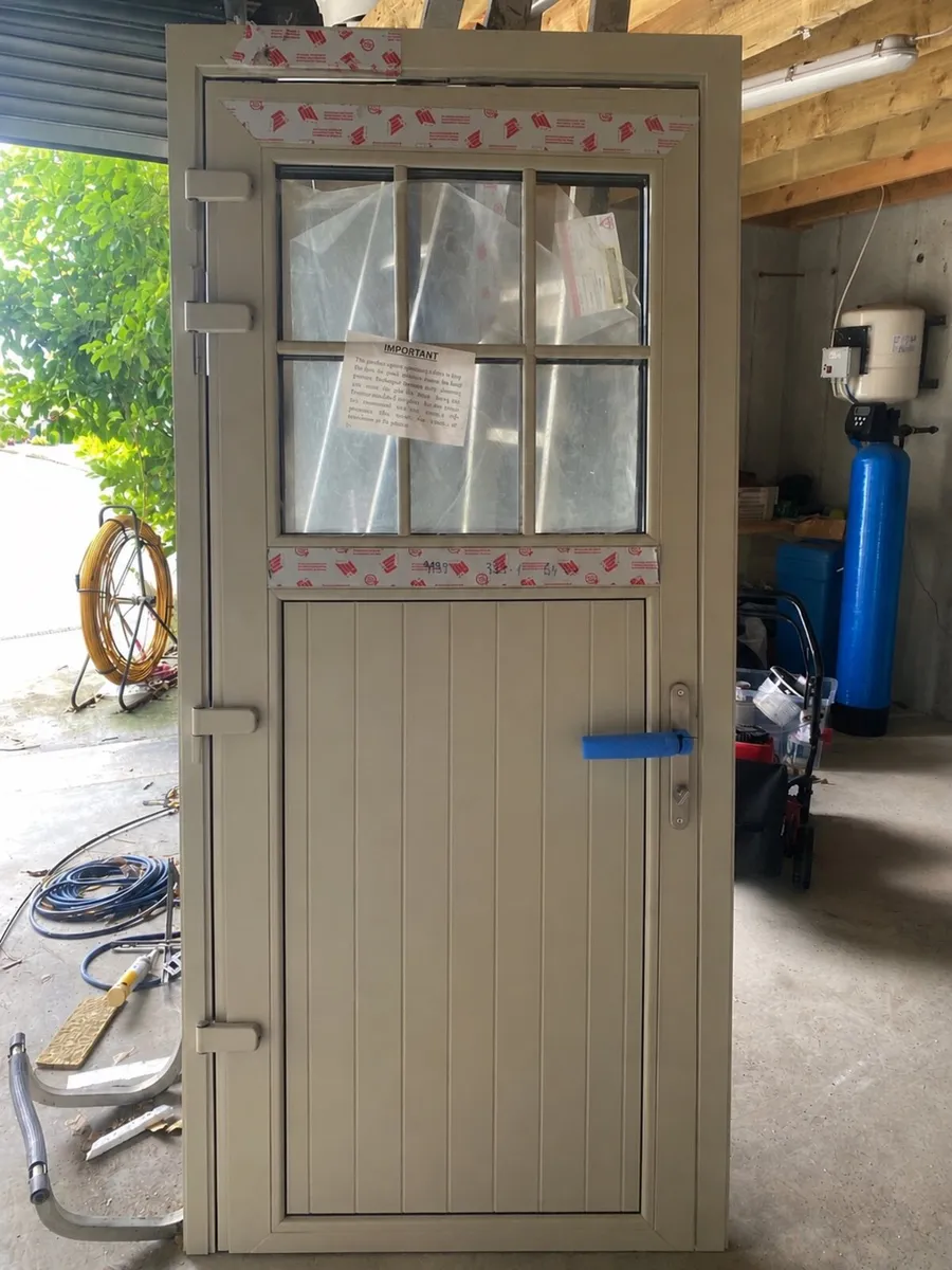 Brand new triple glazed cream door