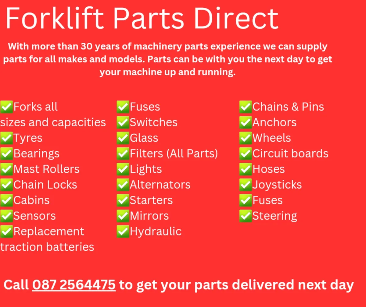 All Forklift Parts -Toyota, Linde , Hyster & More - Image 3