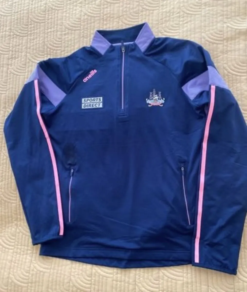 Cork GAA Rockway Brushed Half Zip Top Ladies NAVY - Image 1