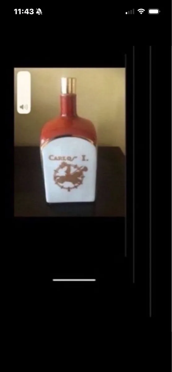 Very Rare Carlos 1 Ceramic Decanter - Image 2