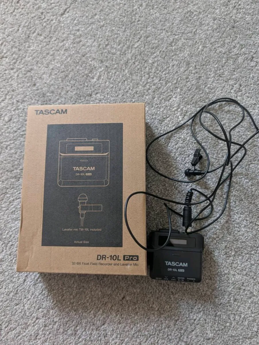 Tascam DR-10L Pro With Lav Mic  32 Bit Float Audio - Image 1