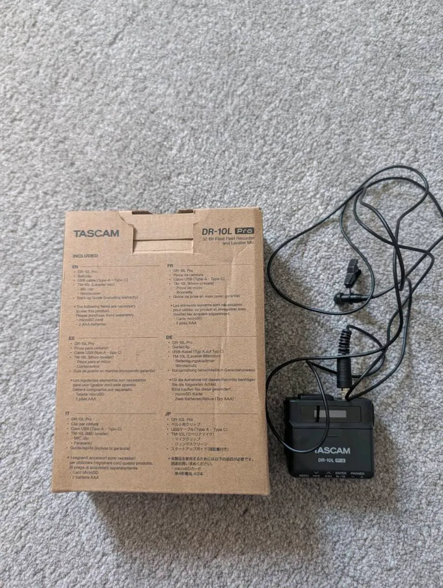 Tascam DR-10L Pro With Lav Mic  32 Bit Float Audio - Image 2