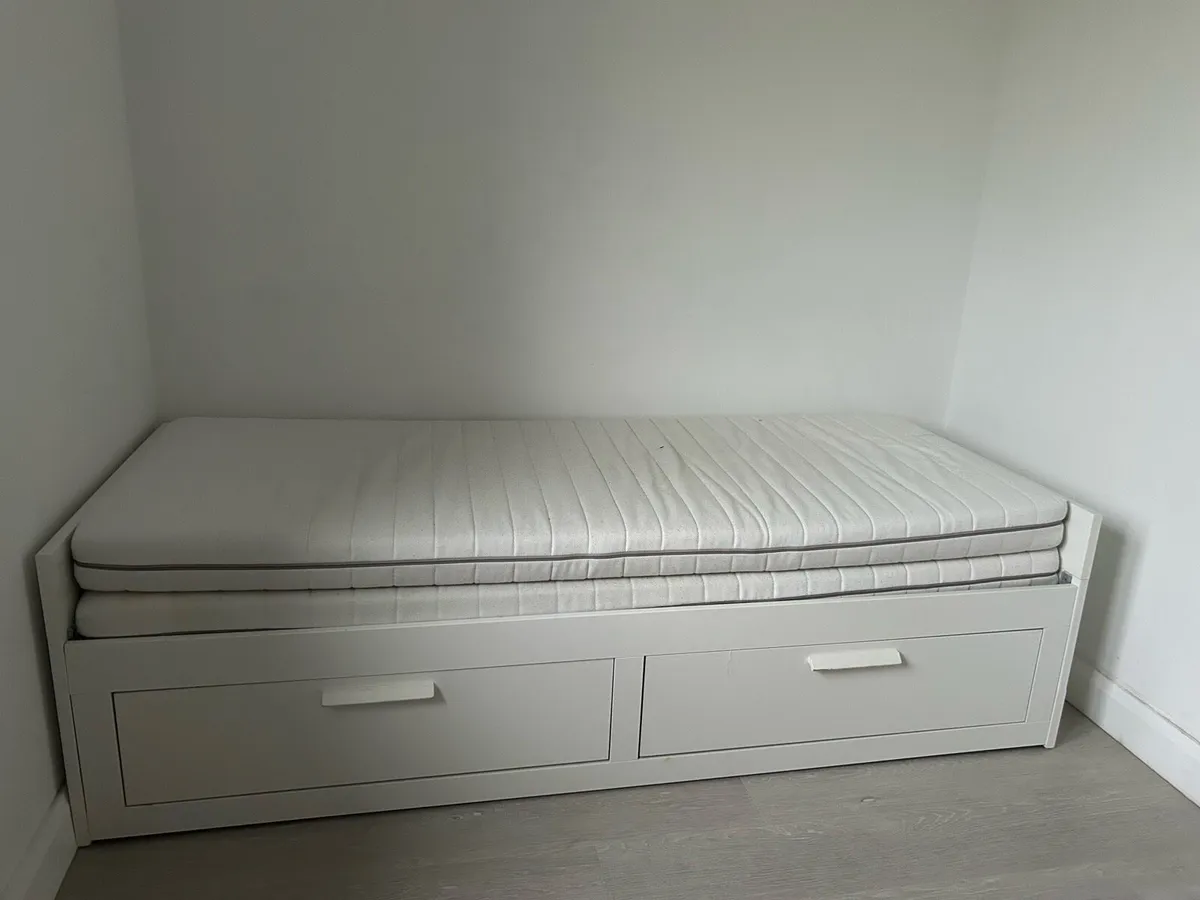 IKEA BRIMNES Daybed with 2 Drawers and Matresses - Image 1
