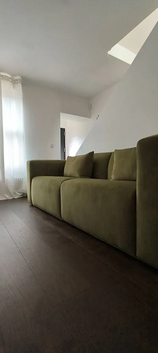 Luxury Bespoke Velvet Sofa As New/Delivered May - Image 1