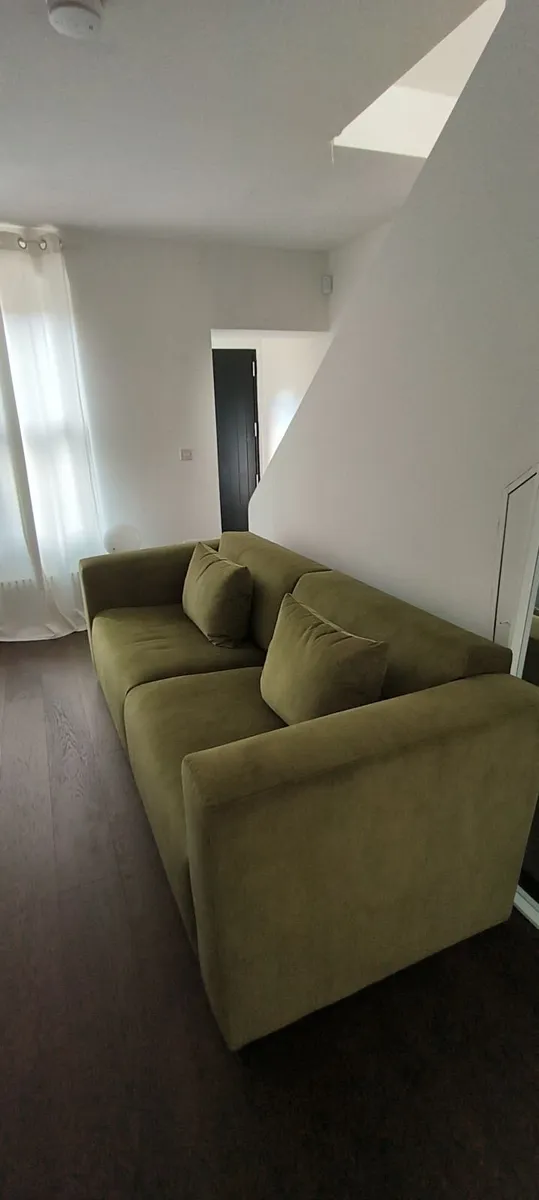 Luxury Bespoke Velvet Sofa As New/Delivered May - Image 3