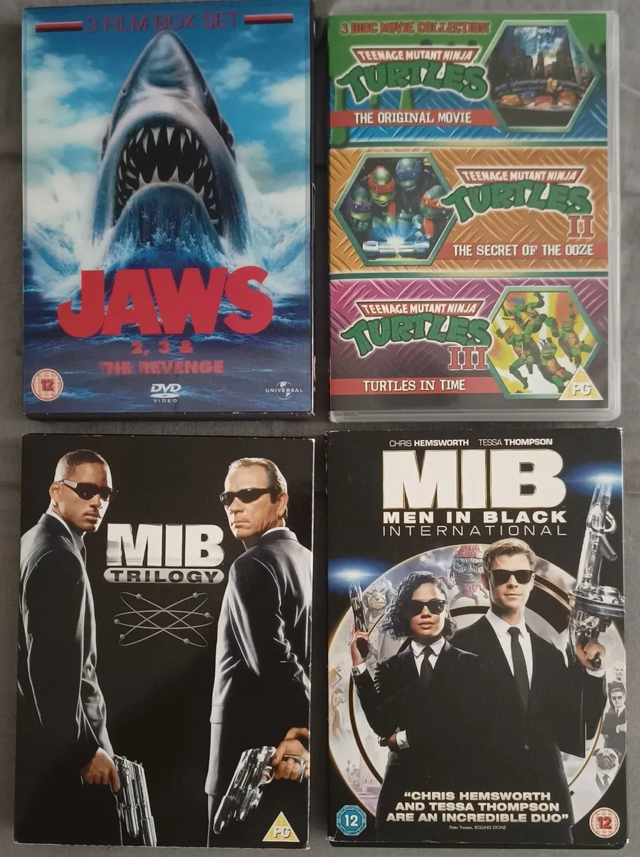 MIB, Teenage Mutant Ninja Turtles, Jaws DVD Set - Image 1
