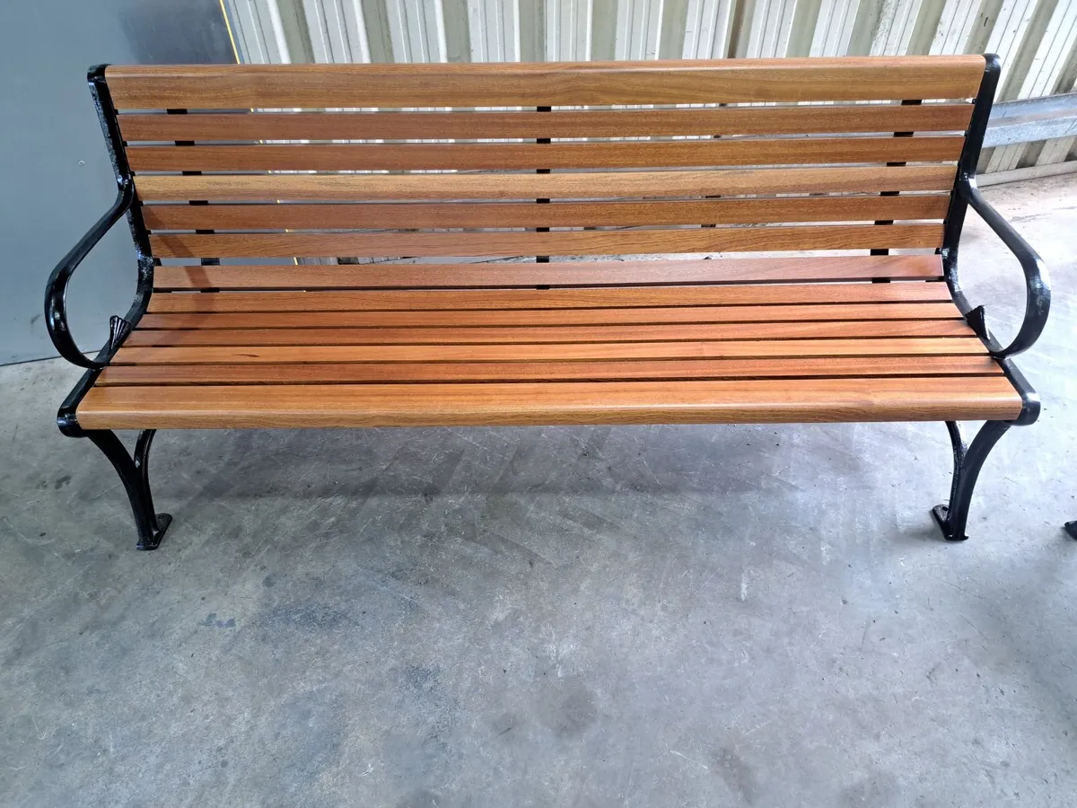 Cast iron garden seats - Image 1