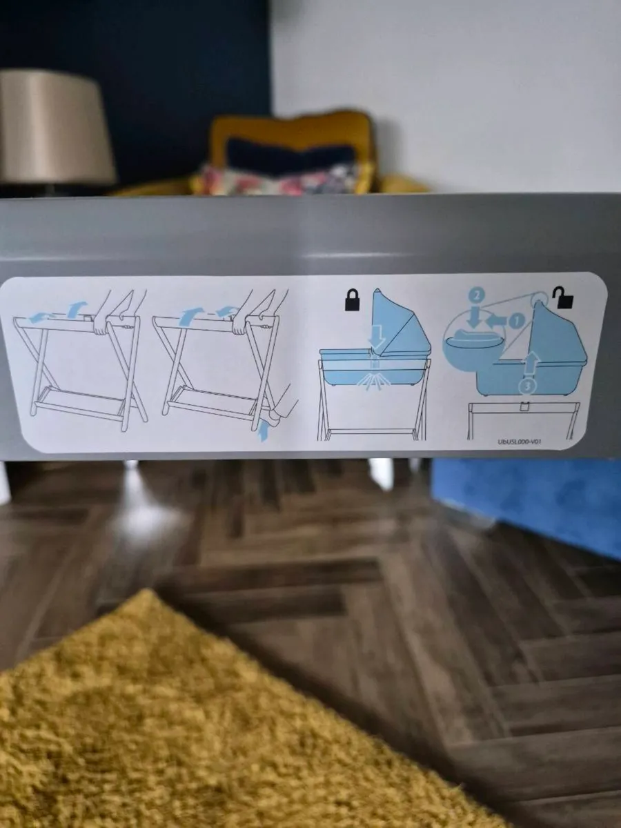 Uppababy Bassinet Stand - Grey - Image 3