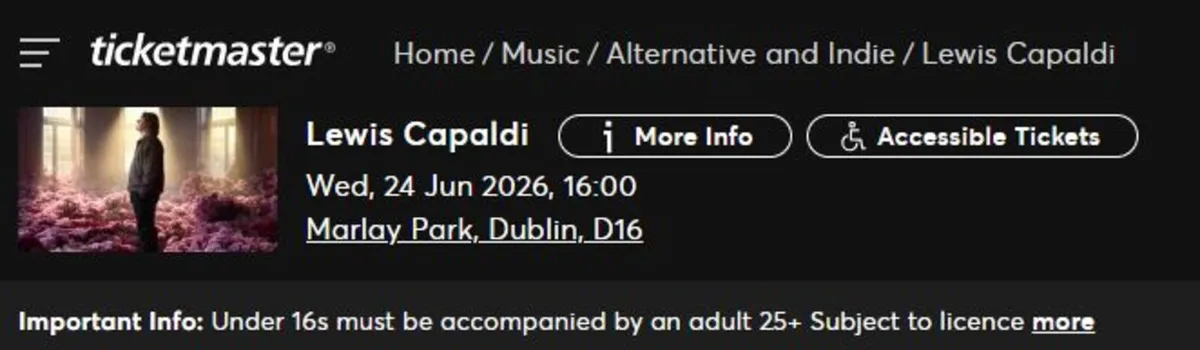 Lewis Capaldi tickets - Image 2