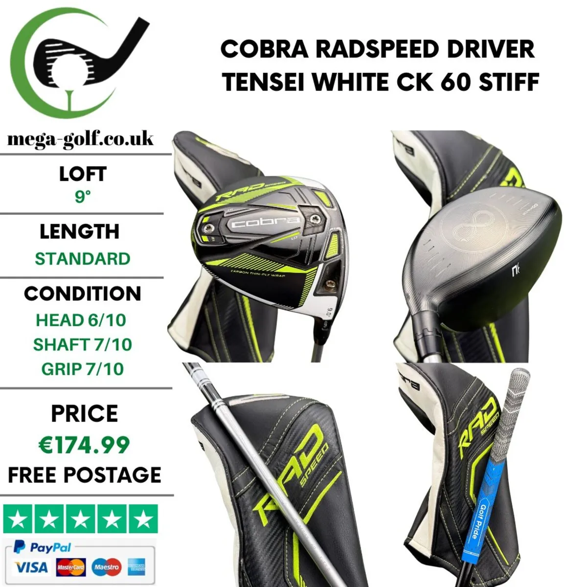 Cobra Radspeed Driver / 9° / Stiff - Image 1