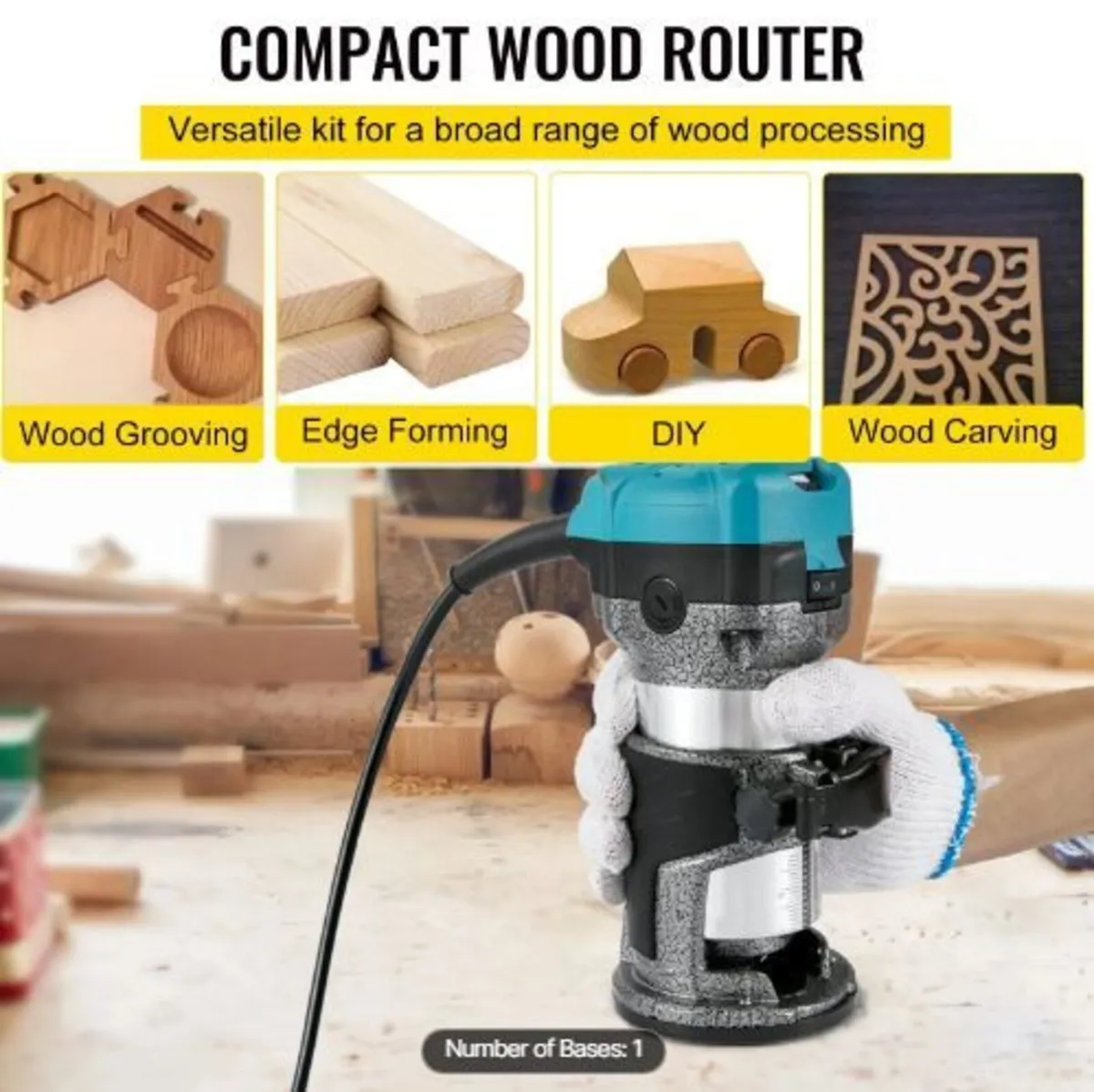 Router Tool, 710W Wood Router - Image 2